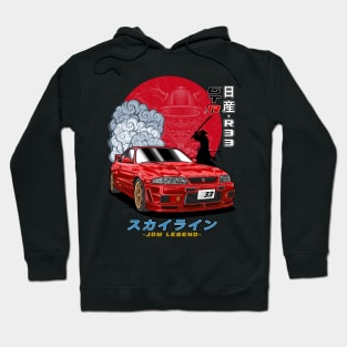 Nippon JDM Nissan Skyline GT-R R33 Hoodie